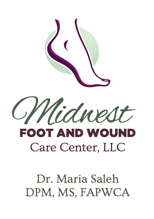 Midwest Foot and Wound Care Center logo — Dr. Maria Saleh, DPM, MS, FAPWCA